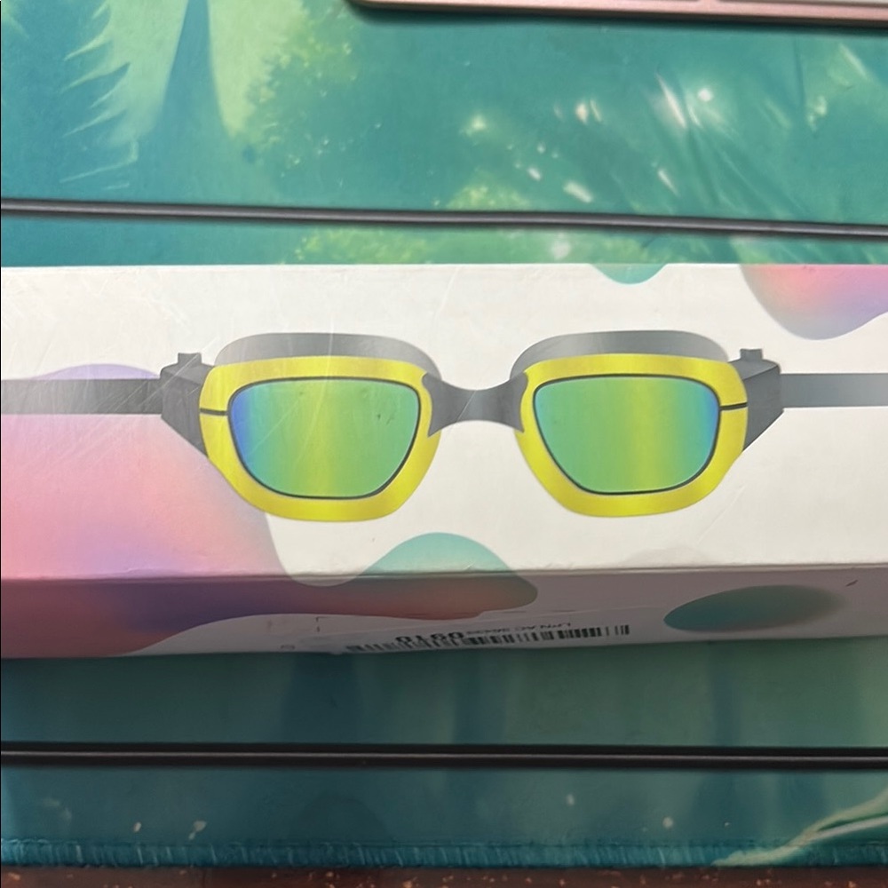 Youth Swim Goggles - Yellow and Black